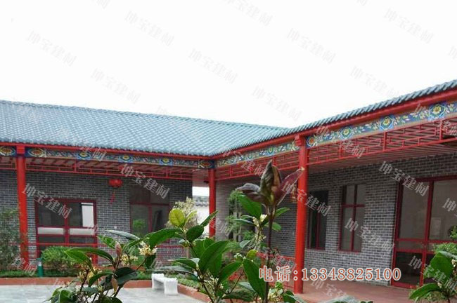 树脂瓦庭院，传统文化与现代文明相结合的别致景观